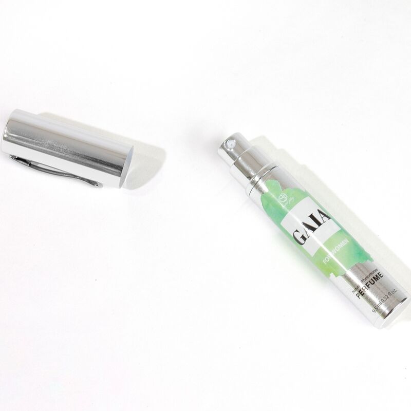 Profumo naturale Secretplay Gaia con feromoni, formato da viaggio da 10 ml, donna, contenitore compatto e elegante