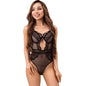 LIVCO CORSETTI FASHION - PAULA LC 20209 BODY CON DECORI IN PIZZO NERO S/M