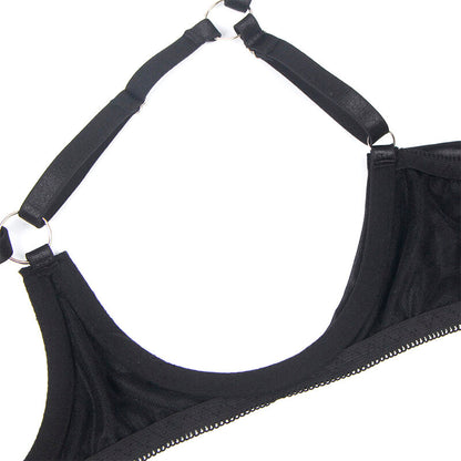 SUBBLIME - 955205 COMPLETO REGGISENO CON FIOCCO NERO REGOLABILE L/XL