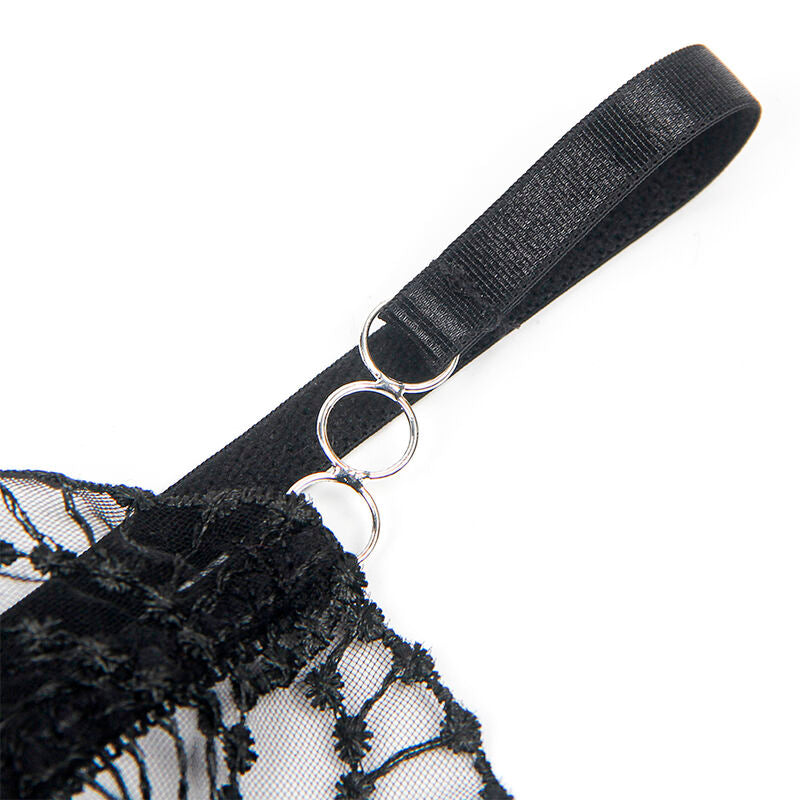 SUBBLIME - 955212 BODY TRASPARENTE CON PIZZO NERO CAVATO S/M