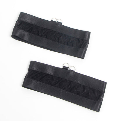 SUBBLIME - 955236 REGGISENO BONDAGE NERO CON GIARRETTIERA SET S/M