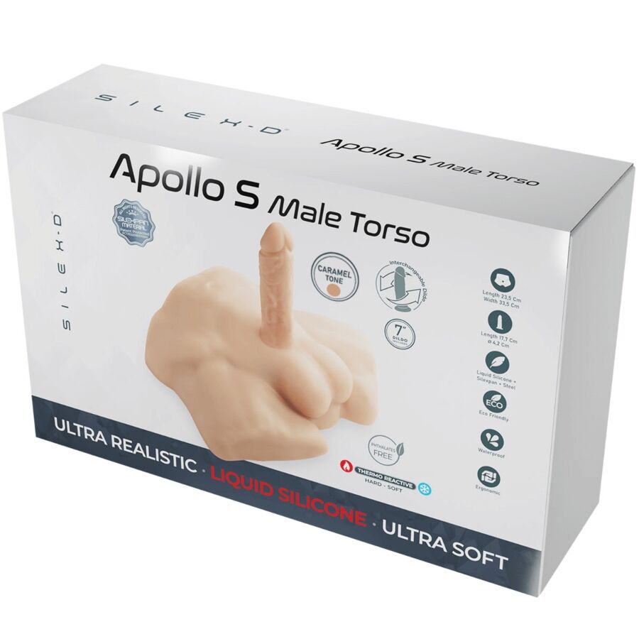 SILEXD - APOLLO S REALISTICO MEZZO TORSO MASCHILE CARAMELLO