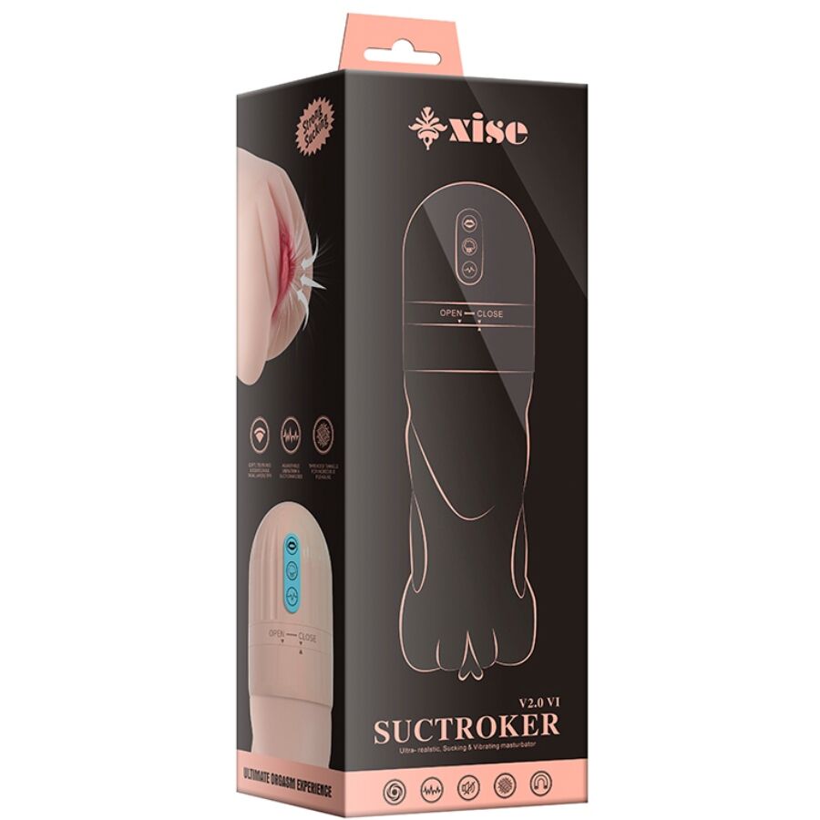 XISE - SUCTROKER V2.0 VI MASTURBATORE VAGINA CON VIBRAZIONE