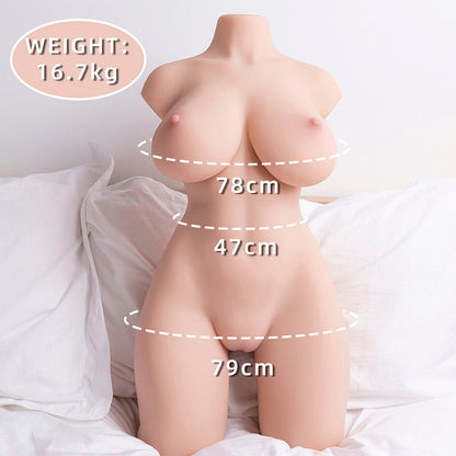 XISE - TORSO REALISTICO FEMMINILE ORDINATO CON SPINTA 71 CM