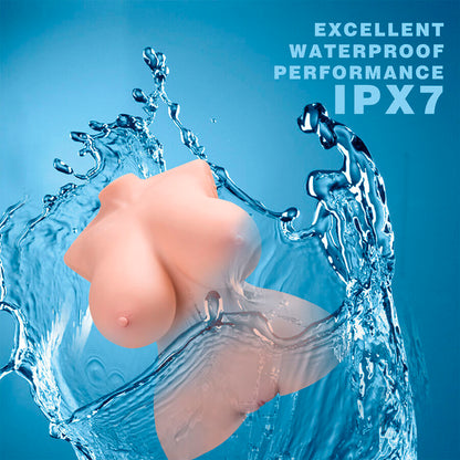 XISE - TORSO REALISTICO PICCOLO E SPINTO CON VIBRAZIONE FEMMINILE 40 CM