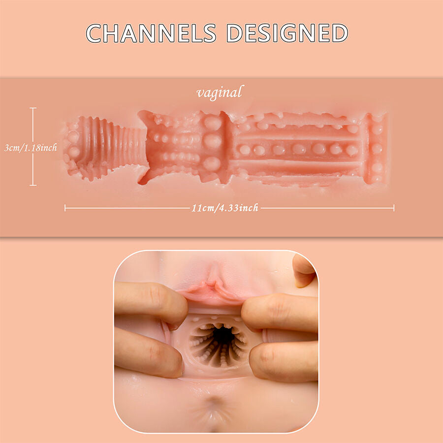 XISE - ETHEL THRUSTING MASTURBATORE VAGINA REALISTICO CON VIBRAZIONE MULTIPOSIZIONE