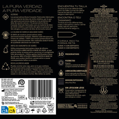 DUREX - TOTAL CONNECTION ULTRA FINE PLUS SENZA LATTICE 10 UNITÀ