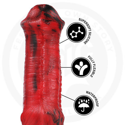 Dildo Vulcanus Notte Drago di Epic, dettagli realistici e design elegante, per piacere e stimolazione.