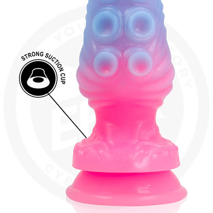 Dildo idraulico EPIC Hydrala Maree Miste in silicone con dettagli realistici e superficie liscia, visibile in primo piano.