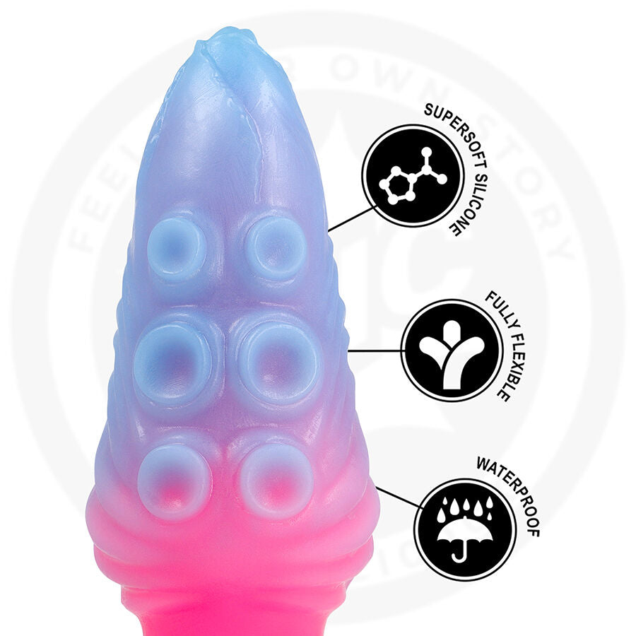 Dildo Epic Hydrala Maree Miste in silicone color carne, dettagli realistici e forma ergonomica per piacere e stimolazione