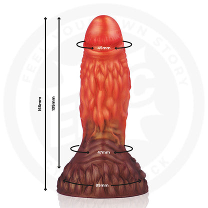 Dildo EPIC Andros Radici Selvagge, dettagli realistici e texture naturale, in morbido materiale, per uso intimo e sensoriale.
