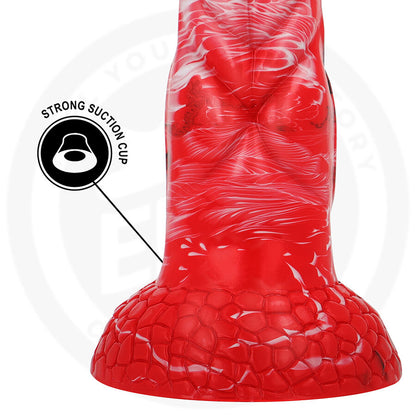 Dildo Epic Agnis Fuoco Cremi in silicone con dettagli realistici, colore cremoso e forma naturale, per uso erotico.
