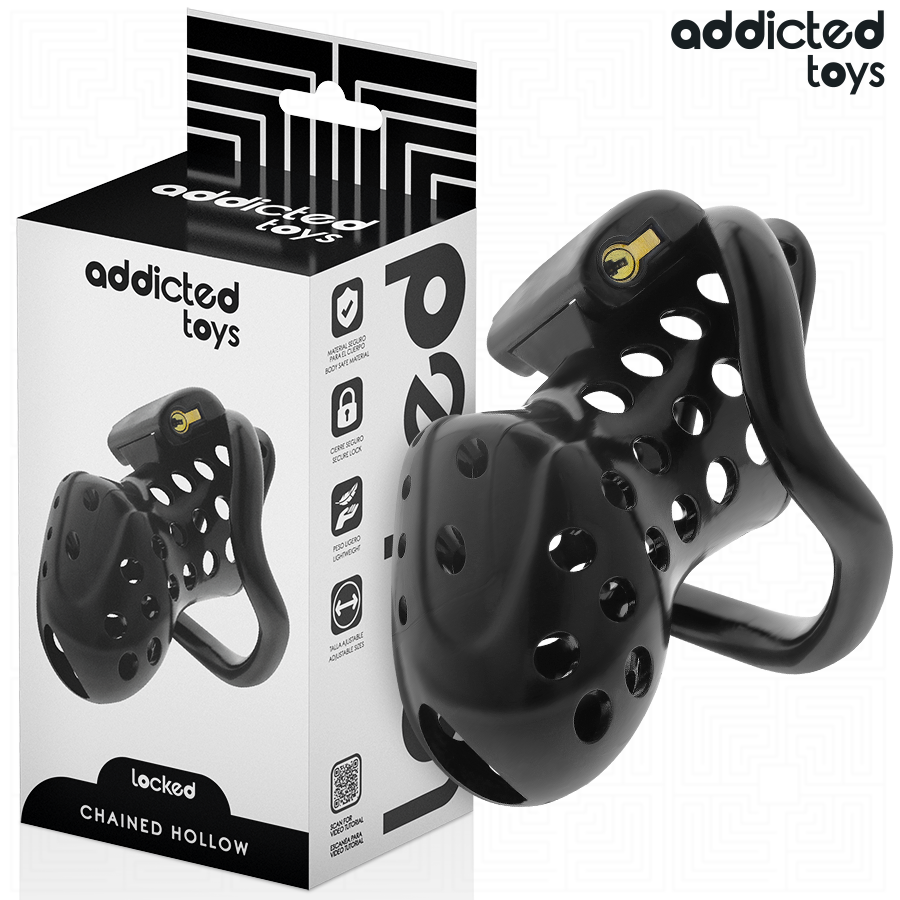ADDICTED TOYS LOCKED - GABBIA PER PENE CAVA CON CATENA 10,5 CM