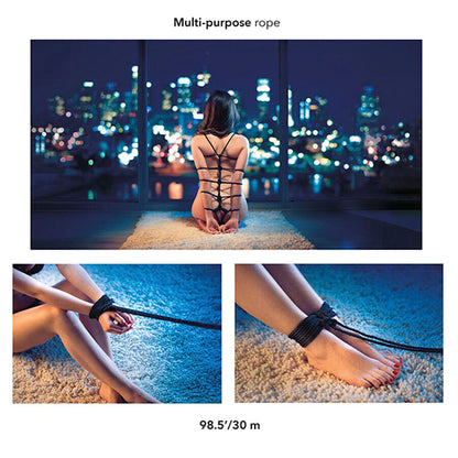 CALEXOTICS - SCANDAL CORDA NERA BDSM 30 M