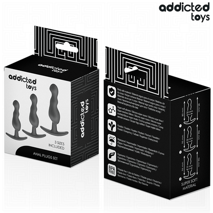 ADDICTED TOYS - SET DI 3 TAPPI ANALI MODELLO 1