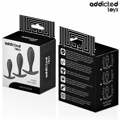 ADDICTED TOYS - SET DI 3 TAPPI ANALI MODELLO 2