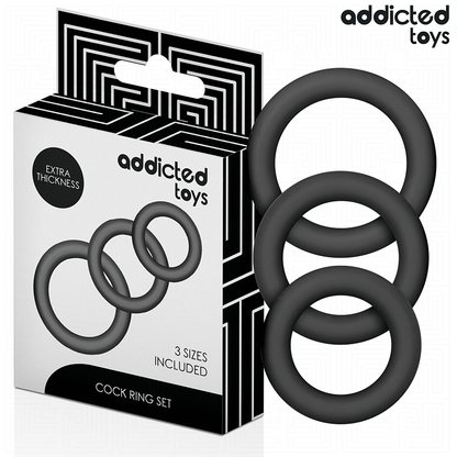 ADDICTED TOYS - SET DI ANELLI IN SILICONE MODELLO 1