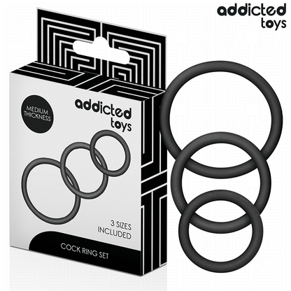ADDICTED TOYS - SET DI ANELLI IN SILICONE MODELLO 2