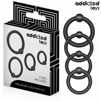 ADDICTED TOYS - SET DI ANELLI IN SILICONE A PRESSIONE
