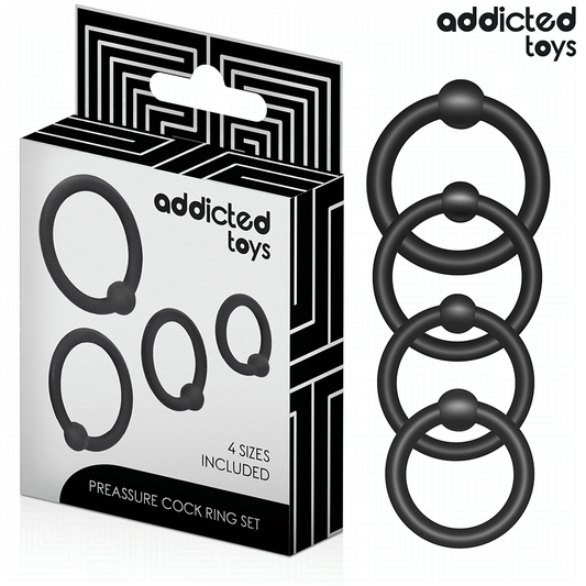ADDICTED TOYS - SET DI ANELLI IN SILICONE A PRESSIONE