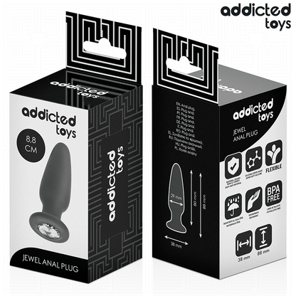 ADDICTED TOYS - PLUG ANALE CON GIOIELLO TAGLIA S 8,8 CM