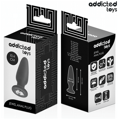 ADDICTED TOYS - PLUG ANALE CON GIOIELLO TAGLIA M 10,4 CM