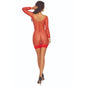 PASSION - BS108 BODYSTOCKING GRID RED