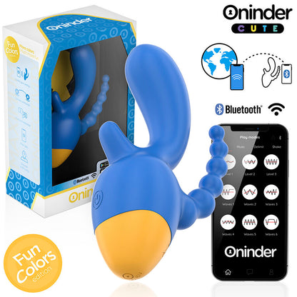 ONINDER CUTE - LOVE 3 SOME TRIPLO VIBRATORE - APP GRATUITA IN TUTTO IL MONDO