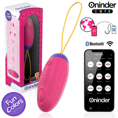 ONINDER CUTE - UOVO IN SILICONE CON VIBRO-ONDA E PIACERE - APP GRATUITA IN TUTTO IL MONDO