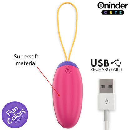 ONINDER CUTE - UOVO IN SILICONE CON VIBRO-ONDA E PIACERE - APP GRATUITA IN TUTTO IL MONDO