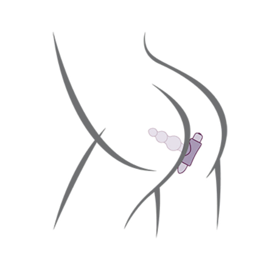 ROCKS-OFF - PETITE SENSATIONS BUBBLES PLUG ANALE VIBRATORE NERO