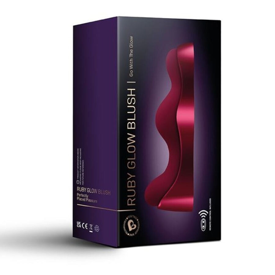 ROCKS-OFF - VIBRATORE PER PUNTO G ROSSO RUBY GLOW