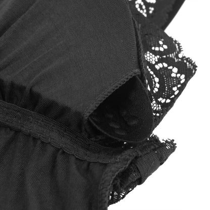 SUBBLIME - ORSACCHIOTTO CON DETTAGLI IN PIZZO FLOREALE NERO S/M