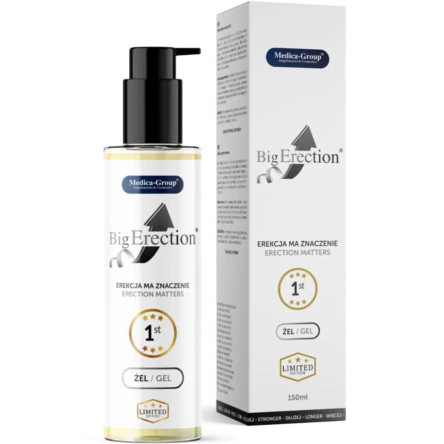 Gel intimo MEDICA GROUP per erezioni grandi, flacone da 150 ml, prodotto per la salute maschile e il benessere intimo