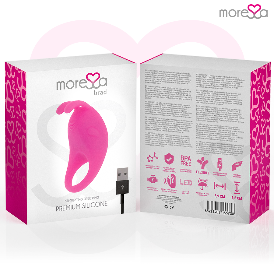 MORESSA - BRAD PREMIUM SILICONE RICARICABILE ROSA