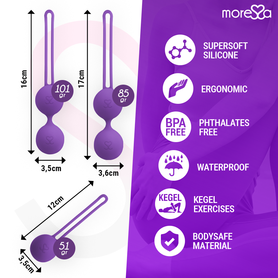 MORESSA - OSIAN SET PREMIUM IN SILICONE LILLA