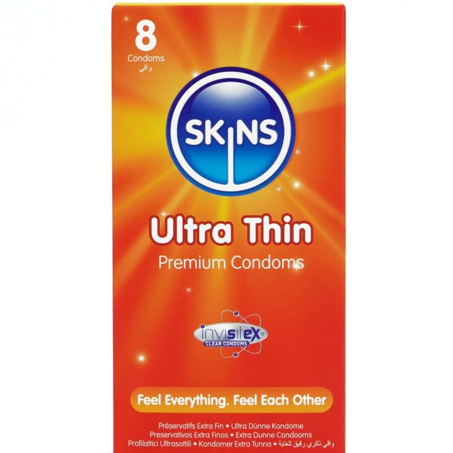SKINS - PRESERVATIVI ULTRA SOTTILI PREMIUM CONFEZIONE DA 8