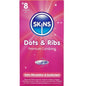 SKINS - DOTS & RIBS PREMIUM CONDOMS CONFEZIONE DA 8