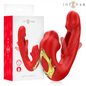 INTENSE - NATHY DOPPIO VIBRATORE CON BOCCA STIMOLANTE MULTIFUNZIONE ROSSO