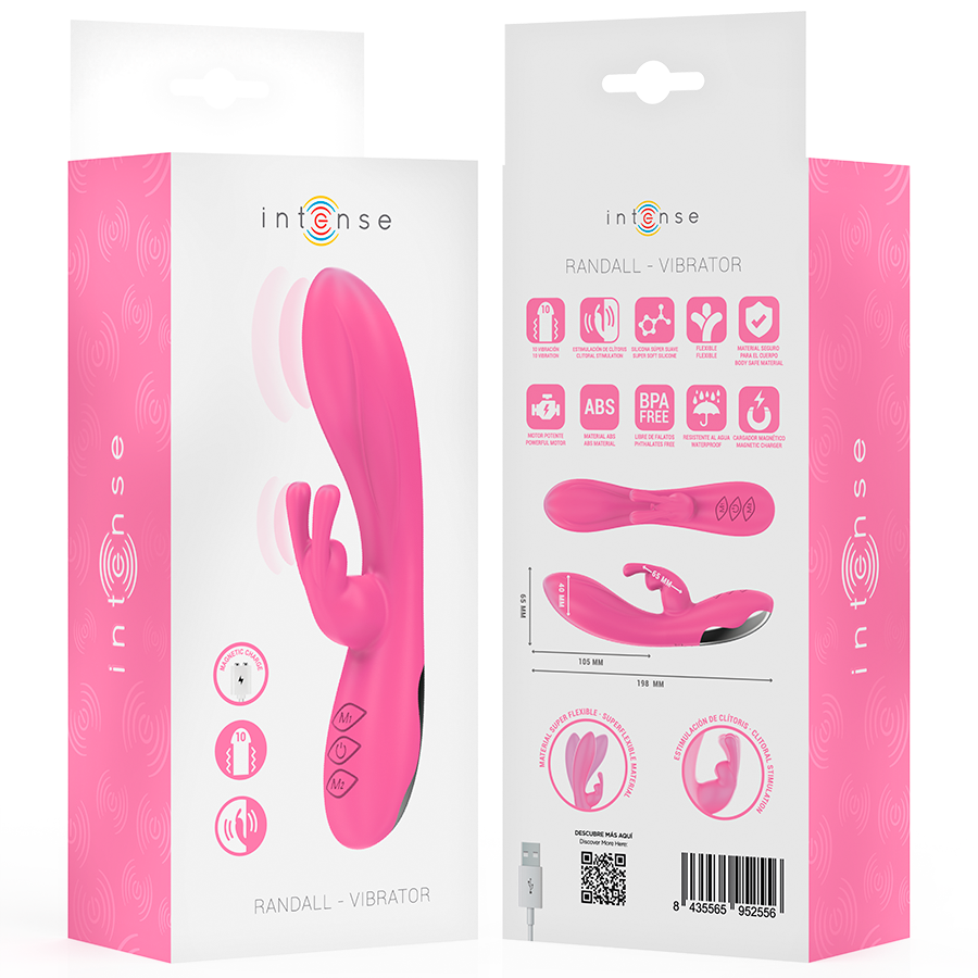 INTENSE - VIBRATORE RANDALL RABBIT 10 VIBRAZIONI ROSA