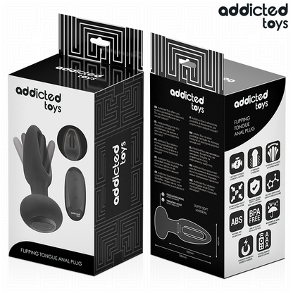 ADDICTED TOYS - PLUG ANALE CON LINGUA VIBRANTE E TELECOMANDO