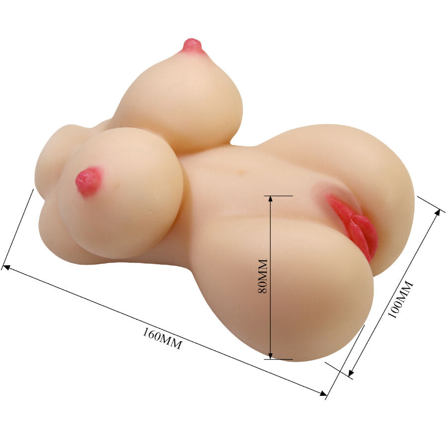 CRAZY BULL - HERTA MINI TORSO REALISTICO VAGINA FEMMINILE 497 G