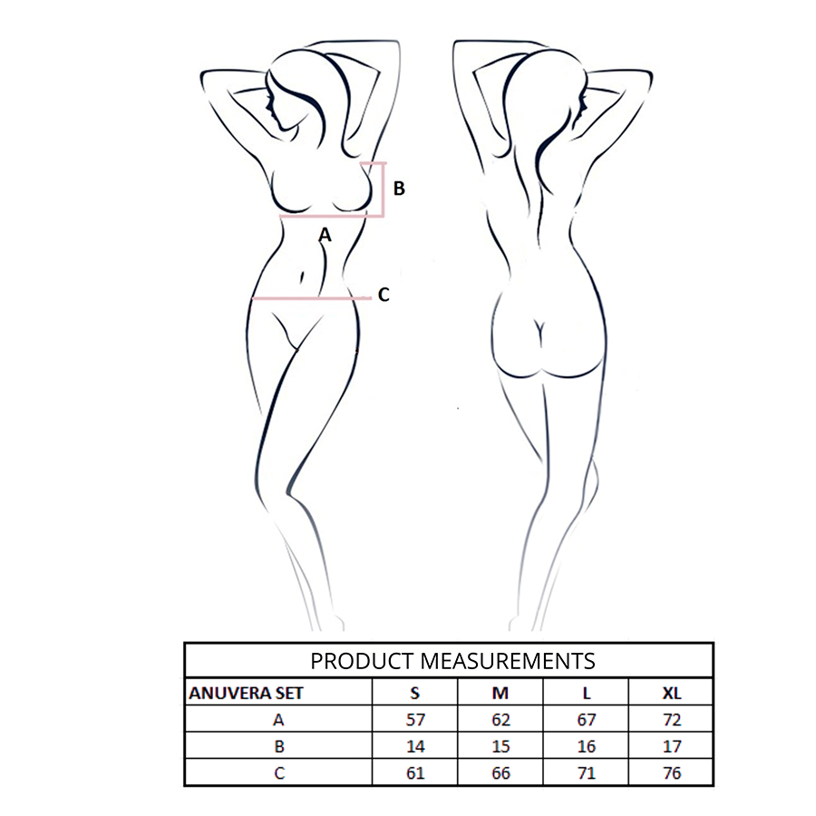 PASSION - ANUVERA REGGISENO + PERIZOMA BIANCO S/M