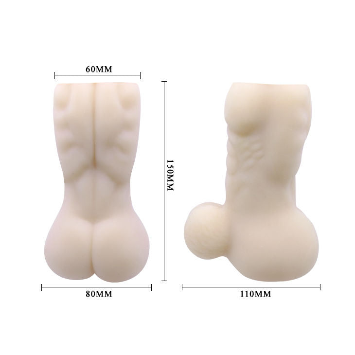 Mini masturbatore da uomo BAILE Back Spirit di BAILE FOR HIM, dettagli realistici e design compatto per piacere e comfort.