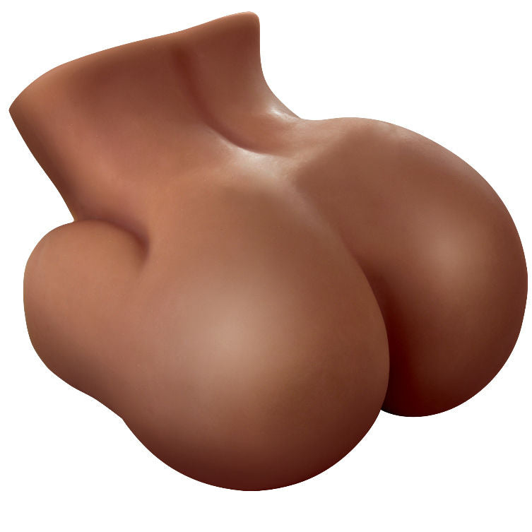 Particolare della vagina e ano realistici neri di EXTREME TOYZ PIPEDREAMS FUCK ME, con dettagli realistici e materiali morbidi.