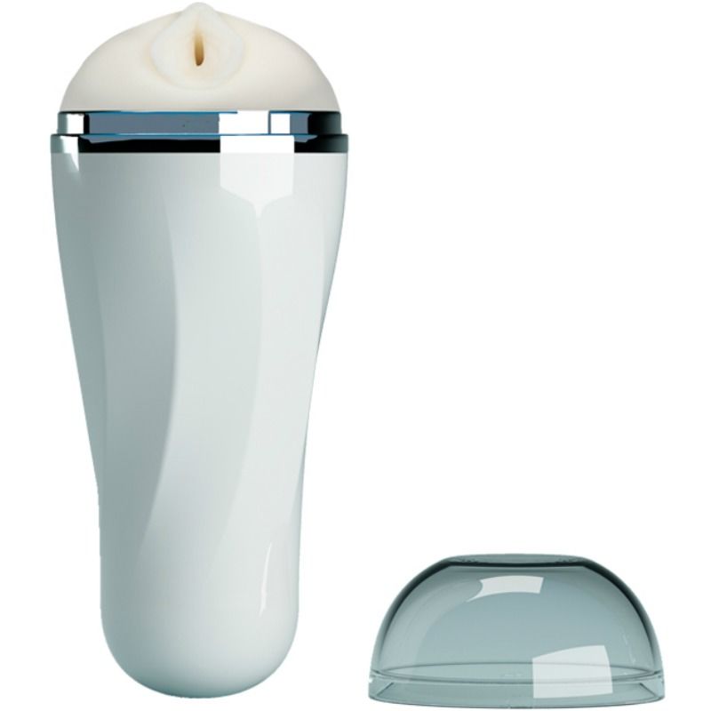 Mascherina masturbatore maschile Pretty Love con design a forma di vagina, silicone realistico, dettagli realistici e morbidi.