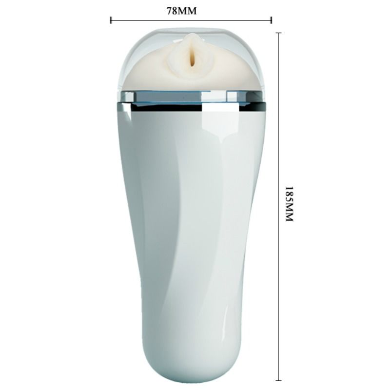 Masturbatore maschile PRETTY LOVE con design a forma di vagina, silicone morbido e dettagli realistici per un'esperienza intensa.