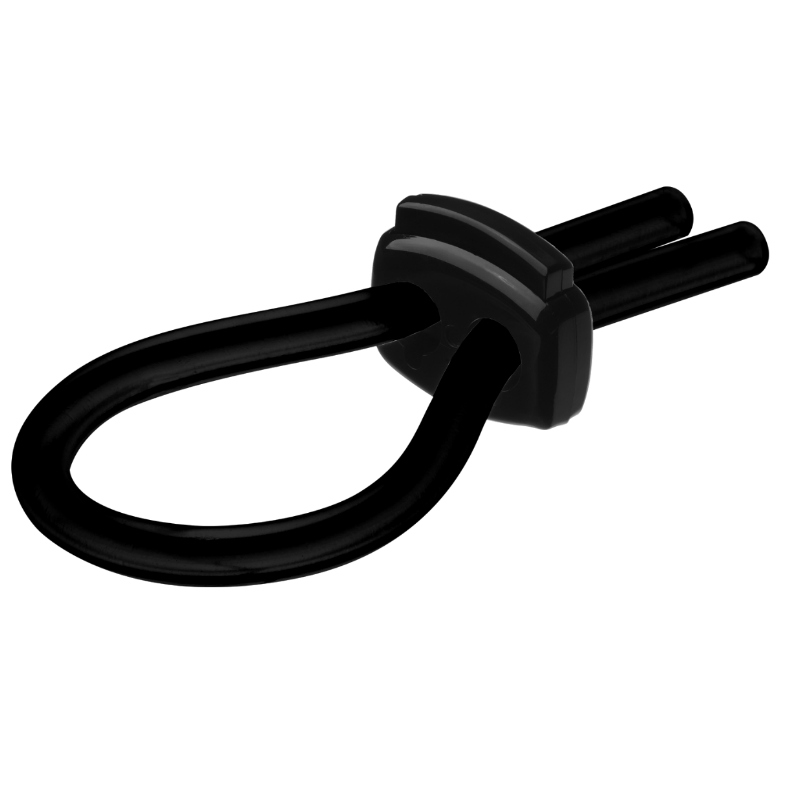 Anello nero JOYDIVISION POTENZDUO in acciaio, design semplice e elegante per la stimolazione e il benessere maschile.