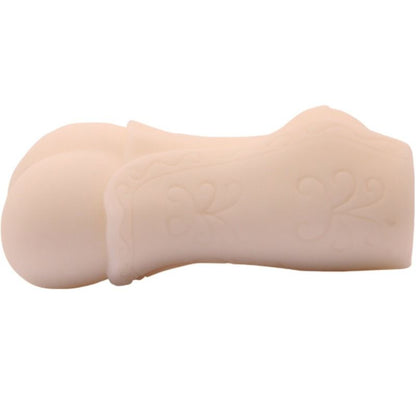 Masturbatore donna CRAZY BULL in silicone con pelle, dettagli realistici, mostra il design interno e la superficie esterna.