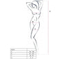 PASSION - WOMAN BS016 BODYSTOCKING BIANCO TAGLIA UNICA